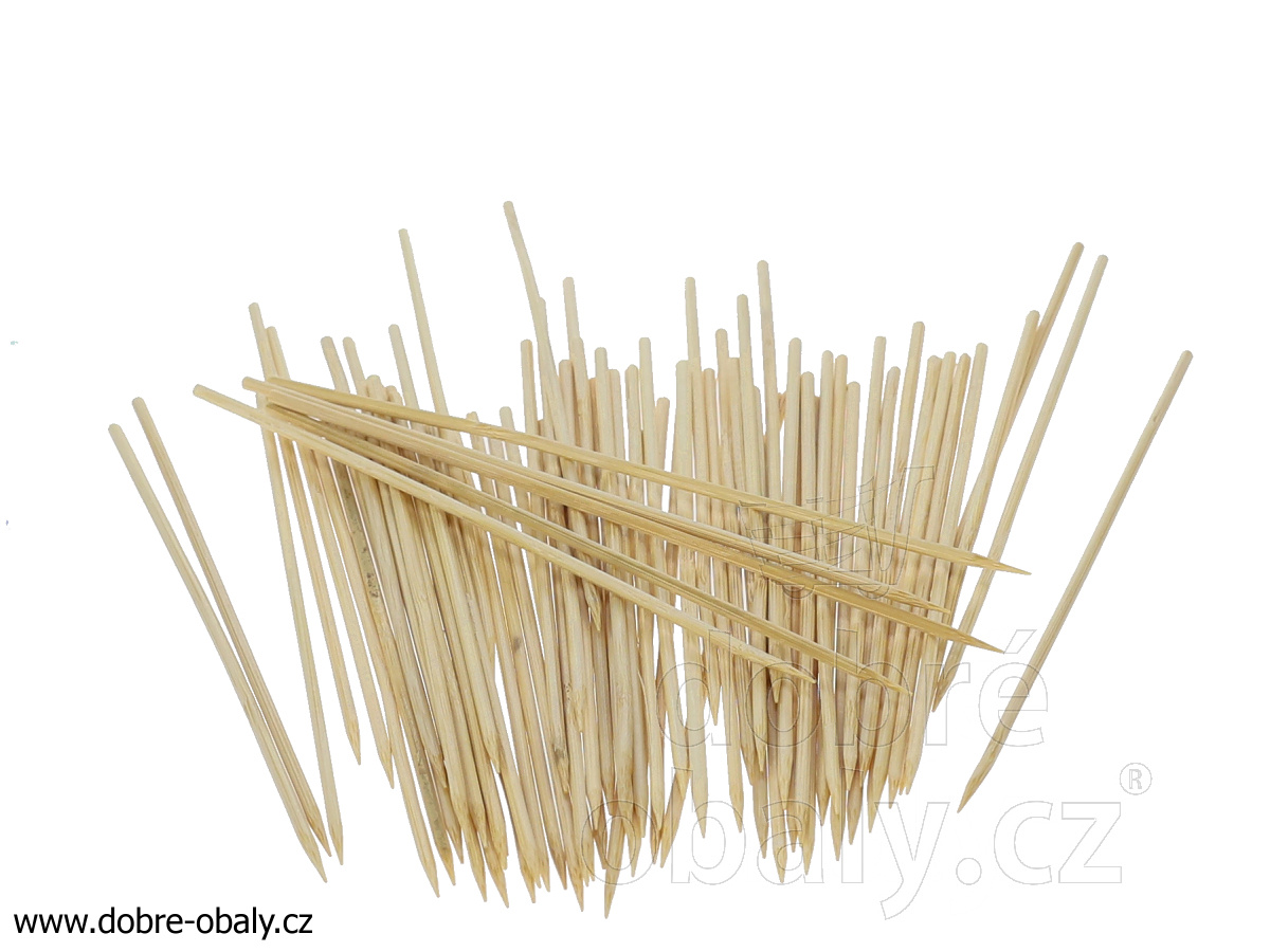 Bambusové špejle hrocené 15 cm GOURMET, 200ks
