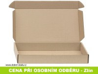 Extra pevná krabice na chlebíčky 56 x 28,5 x 7,5 cm HNĚDÁ, osobní odběr