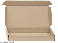 Extra pevná krabice na chlebíčky 56 x 28,5 x 7,5 cm HNĚDÁ