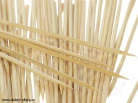 Špejle 20 cm bambus hrocené GOURMET, 200ks