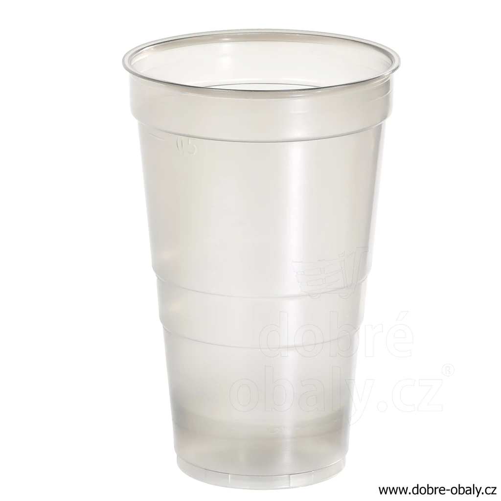 Vratný kelímek na pivo 0,5 l PP kouřový