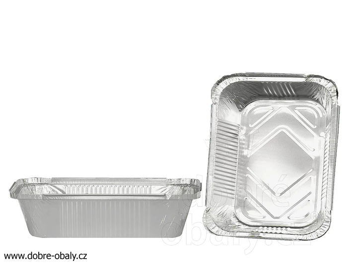 ALU miska hranatá 820 ml, 214 x 151 x 40 mm 