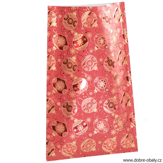 Dárkový celofánový sáček L -  Decoration BORDO 