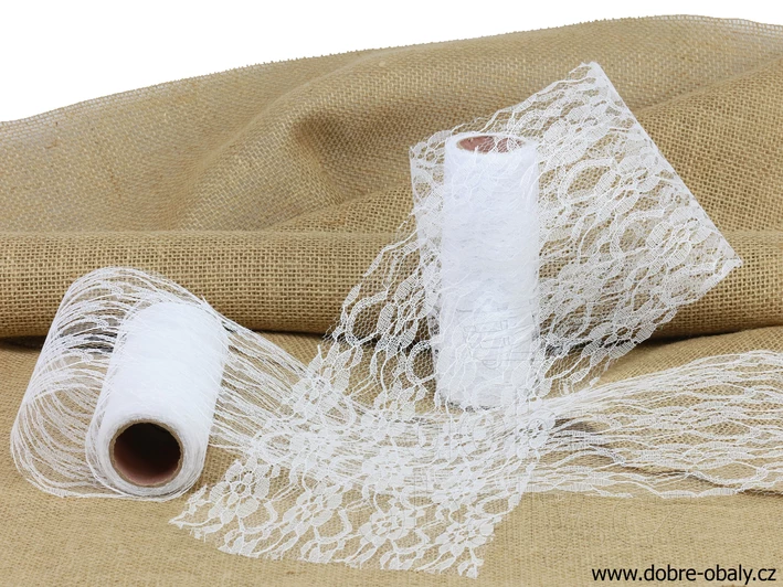 Dekorační krajka 15 cm BÍLÁ