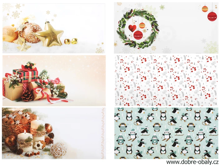 Dopisní obálky s vánočním potiskem