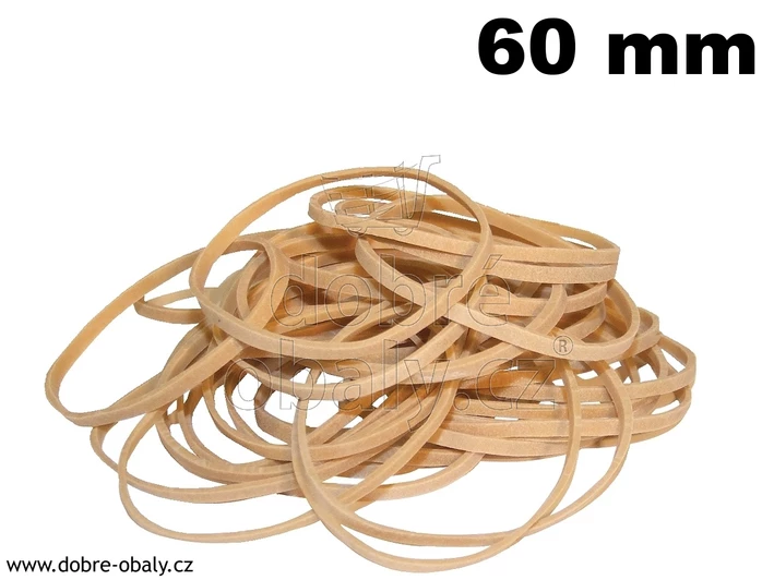 Gumičky PŘÍRODNÍ průměr 60 mm