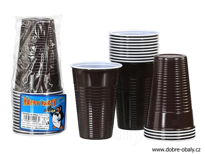 Kelímky na kávu automatové Happy Party, 15 ks