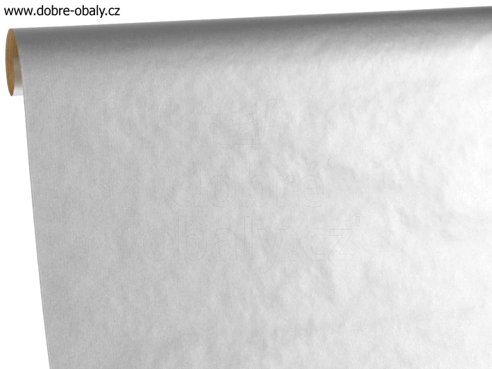 Kraftový dárkový balicí papír 2 m STŘÍBRNÝ