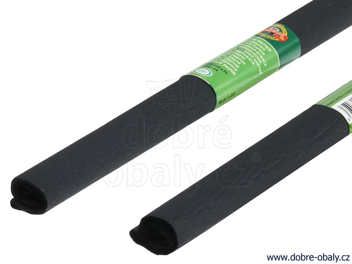 Krepový papír 50x200 cm ČERNÝ