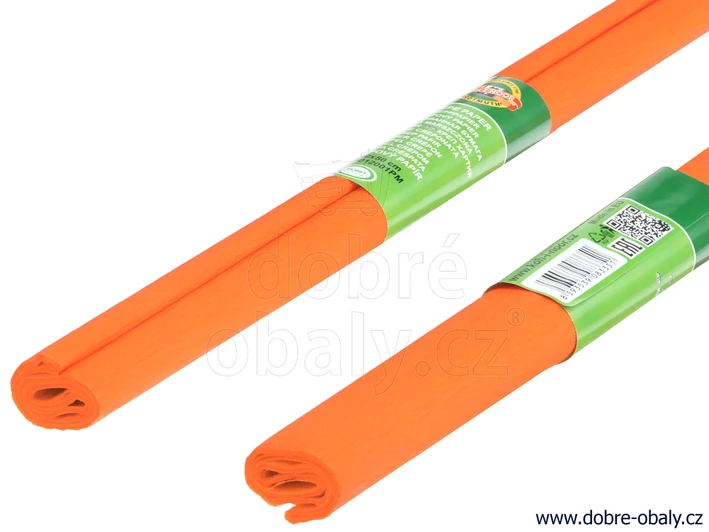 Krepový papír 50x200 cm ORANŽOVÝ