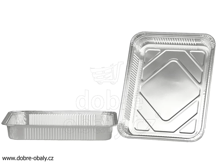 Menu mísa nedělená ALU 950 ml, 227 x 177 x 30 mm R2-17G
