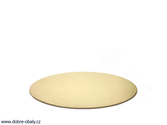 Pevná podložka pod dorty ZLATÁ 18 cm 