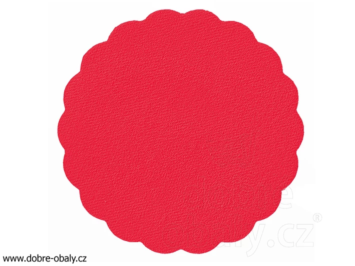 Rozetky PREMIUM 9cm, 500ks ČERVENÉ