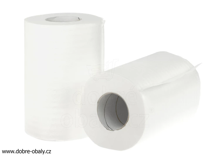 Ručník v roli MIDI 2 vrstvý EXTRA BÍLÝ