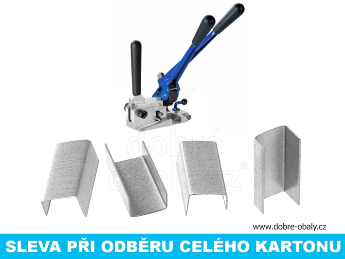 Spona vázací 10 mm plechová 3500 ks, výhodné balení