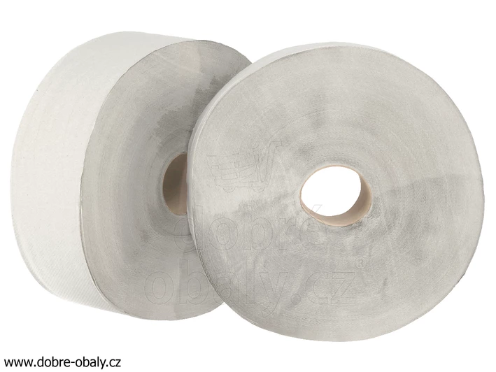 Toaletní papír jumbo ECONOMY 24 cm 1 vrstvý šedý