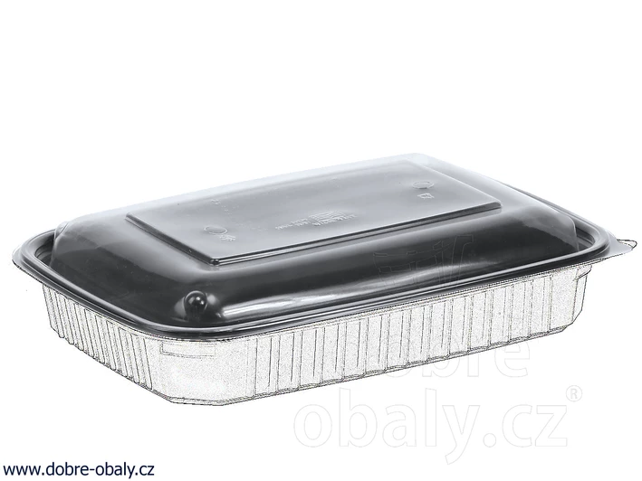 Víčko na menu misku velikosti L čiré PP