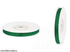 Atlasová stuha 0,6 cm x 25 m TMAVĚ ZELENÁ