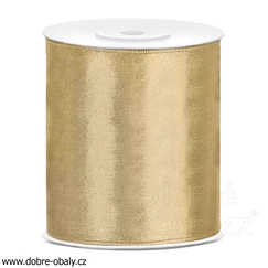 Atlasová stuha 10 cm x 25 m ZLATÁ