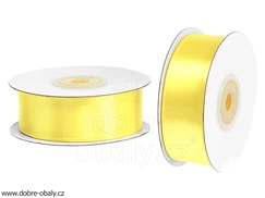Atlasová stuha 2,5 cm x 25 m ŽLUTÁ 