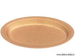 BIO oválný talíř WPC 26 cm hnědý
