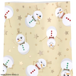 Dárkový celofánový sáček L - Crazy ZLATÝ