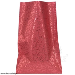 Dárkový celofánový sáček L - Metallic BORDO
