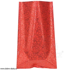 Dárkový celofánový sáček L - Metallic ČERVENÝ