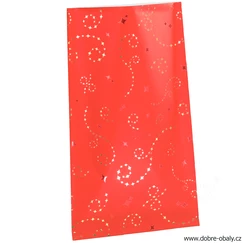Dárkový celofánový sáček L -  Stellanti ČERVENÝ