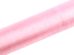 Dekorační organza 36 cm SVĚTLE RŮŽOVÁ