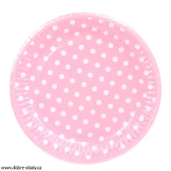 Dezertní papírové talíře 18 cm s potiskem MAKI 0383 07, 8ks