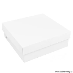 Dortová krabice 28x28x10cm EXTRA PEVNÁ bílá