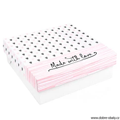 Dortové krabice potištěné 28x28x10cm EXTRA PEVNÉ