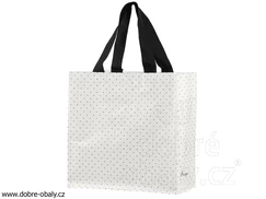 Ekologická taška na opakované použití MINI bílá s puntíky