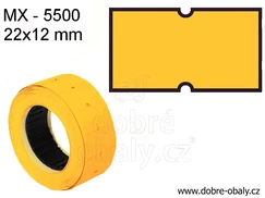 Etikety MX 5500 22x12mm ORANŽOVÉ