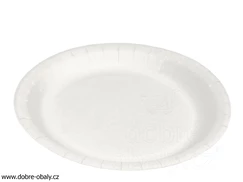 Extra pevný papírový talíř 23 cm
