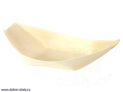 Fingerfood miska - lodička dřevěná 215 x 110 mm, 100 ks