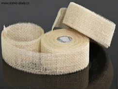 Jutová stuha florima 5 cm x 10 m KRÉMOVÁ
