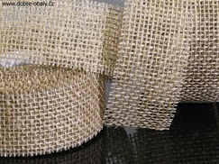 Jutová stuha florima 5 cm x 10 m PŘÍRODNÍ