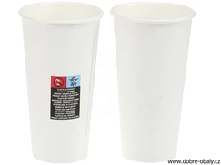 Kelímek papírový 610 ml (0,5 l) bílý