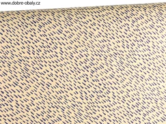 Kraftový dárkový balicí papír 2 m - 652