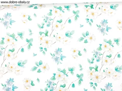 Květinový dárkový balicí papír 2 m - 814