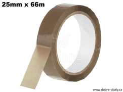 Lepicí páska 25 mm x 66 m hnědá
