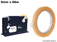 Lepicí pásky do zavírače T5 9 mm x 66 m ČIRÉ