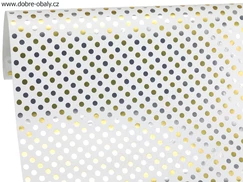 Luxusní dárkový balicí papír v roli METAL - 7052