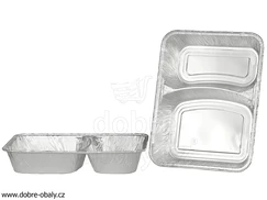 Menu mísa 2-dílná ALU 1000 ml, 227 x 177 x 39 mm MR3-31G