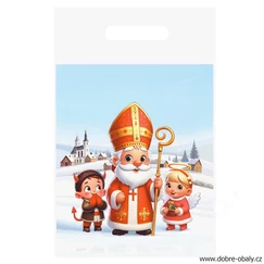 Mikulášská igelitová taška L vzor 21