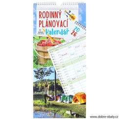 Nástěnný rodinný plánovací kalendář 2026