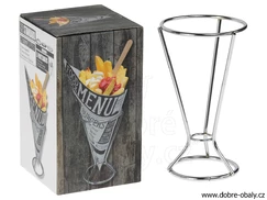 Ocelový stojánek na kornouty 