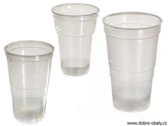 Opakovaně použitelné kelímky na nápoje 0,25 l PP kouřové
